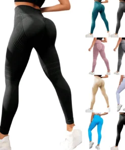 Leggings de compression sexy pour femmes, pantalons de sport opaques, taille haute, sans couture, push-up, amincissant, cellulite, yoga et fitness