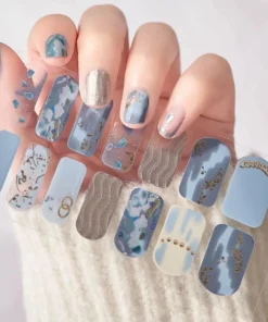 Autocollants pour ongles à couverture complète, vernis à ongles à la mode, décoration des ongles, paillettes scintillantes, auto-adhésifs, manucure de styliste, Nail Art