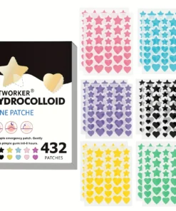 Patchs colorés pour boutons PE, autocollant de couverture de boutons en forme d'étoile, Invisible, pour enlever les boutons, 432