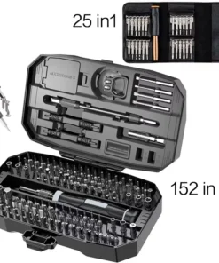 Jeu de tournevis Torx de précision, kit d'outils pour ordinateur portable, kit de réparation d'ordinateur professionnel, T5, T6, 152/25 en 1