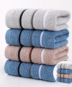 1 paquet de serviettes douces et absorbantes de qualité supérieure - Convient pour une utilisation domestique, serviettes de bain et serviettes pour le visage dans une variété de couleurs.