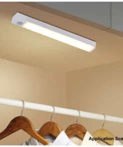 Lampe LED sans fil avec capteur de mouvement, Rechargeable par USB, veilleuse à Induction, Portable, sans fil, magnétique, pour armoire, cuisine – Image 6
