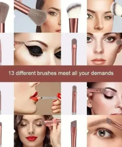 Alternative view of Ensemble de pinceaux de maquillage, doux et moelleux, professionnel, fond de teint cosmétique, poudre, fard à paupières, mélange Kabuki, outil de beauté