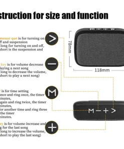 Enceintes portables d'extérieur Bluetooth 5.0 Mini Oxford, colonne sans fil, lecteur de musique stéréo 3D, son surround Hi-Fi – Image 6