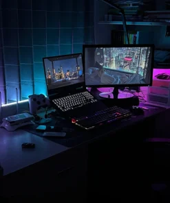 Lumière LED multicolore avec prise USB, barre lumineuse de fond TV, salle de jeux, fête de famille, veilleuse, décoration, RVB, 24 prédire, 5050, 5m – Image 3