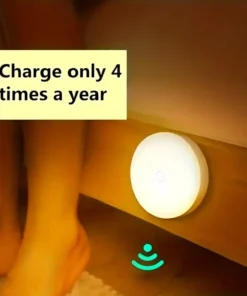 Veilleuse LED sans fil avec détecteur de mouvement, lampe de détection pour chambre à coucher, escalier, Cisco et décoration de chambre, 1PC