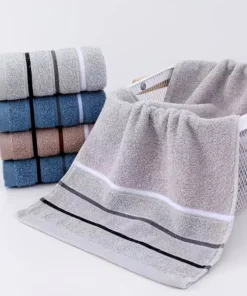 1 paquet de serviettes douces et absorbantes de qualité supérieure - Convient pour une utilisation domestique, serviettes de bain et serviettes pour le visage dans une variété de couleurs. – Image 5