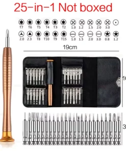Alternative view of Jeu de tournevis Torx de précision, kit d'outils pour ordinateur portable, kit de réparation d'ordinateur professionnel, T5, T6, 152/25 en 1