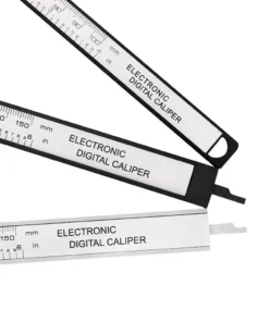 Pied à coulisse numérique électronique, cadran en fibre de carbone, jauge à vernier, outil de mesure de micromcirculation, règle numérique, 150mm, 100mm – Image 6