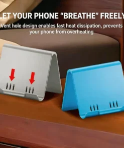 Support de téléphone réglable, pliable et portable, support de téléphone de bureau universel pour iPhone, Samsung – Image 4