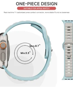 Pour Iwatch série 11 10 9 8 7 6 5 4 SE3 Ultra 1 2 bracelet en Silicone bracelet de sport pour Apple Watch 49mm 46mm 45mm 44mm 42mm 41mm 40mm – Image 4