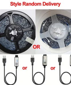 Bande lumineuse LED Bluetooth intelligente SMD 5050, télécommande, ruban flexible, lampe à diode, rétroéclairage TV, salle de jeu, décoration d'intérieur – Image 6