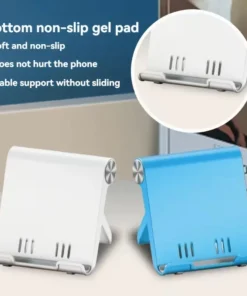 Support de téléphone réglable, pliable et portable, support de téléphone de bureau universel pour iPhone, Samsung – Image 6