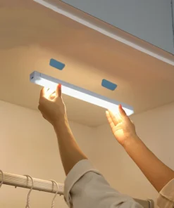 Alternative view of Lampe LED sans fil avec capteur de mouvement, Rechargeable par USB, veilleuse à Induction, Portable, sans fil, magnétique, pour armoire, cuisine