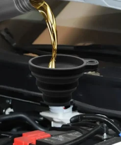 Alternative view of Entonnoir universel pour liquide en silicone, pliable et portable, pour voiture, eau chaude