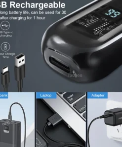 Tondeuse à poils de nez électrique Rechargeable pour hommes, rasoir pour sourcils, Mini tondeuse à cheveux Portable de poche – Image 4