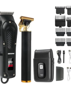 Tondeuse à cheveux électrique Vintage T9 pour hommes, tondeuse à barbe/Machine de coupe de cheveux Rechargeable avec Kit de tondeuse à cheveux pour le nez, cadeau pour petit ami – Image 2