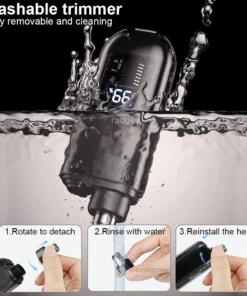 Tondeuse à poils de nez électrique Rechargeable pour hommes, rasoir pour sourcils, Mini tondeuse à cheveux Portable de poche – Image 5
