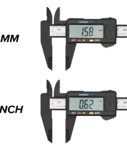 Pied à coulisse numérique électronique, cadran en fibre de carbone, jauge à vernier, outil de mesure de micromcirculation, règle numérique, 150mm, 100mm – Image 4