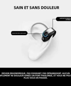 Écouteurs sans fil Bluetooth à conduction osseuse de haute qualité TWS, avec micro, pour le sport et réduction du bruit – Image 5