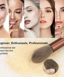 Ensemble de pinceaux de maquillage, doux et moelleux, professionnel, fond de teint cosmétique, poudre, fard à paupières, mélange Kabuki, outil de beauté – Image 3