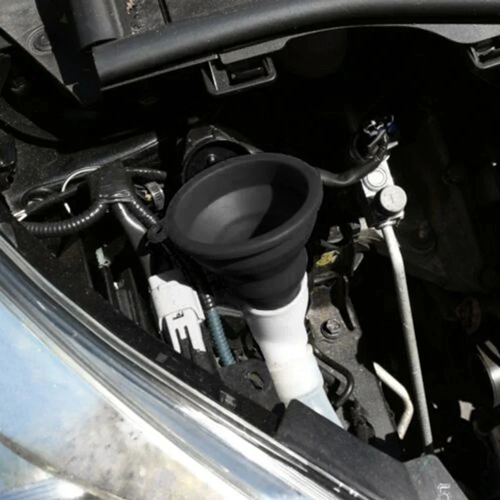 Entonnoir universel pour liquide en silicone, pliable et portable, pour voiture, eau chaude – Image 3