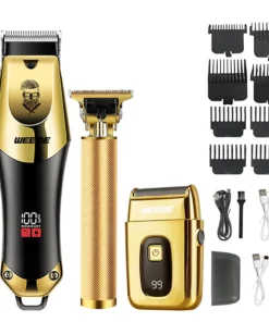 Tondeuse à cheveux électrique Vintage T9 pour hommes, tondeuse à barbe/Machine de coupe de cheveux Rechargeable avec Kit de tondeuse à cheveux pour le nez, cadeau pour petit ami